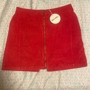 Wild Honey || NWT Corduroy Skirt w/Back Slit